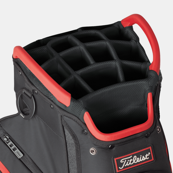 Titleist Cart 15 Golf Bag - Black / Red