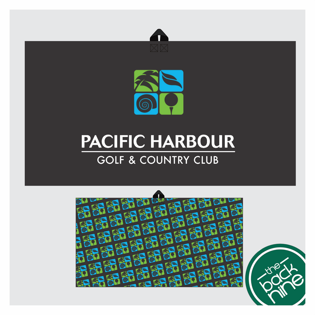 Pacific Harbour Golf Club - Waffle Weave Golf Towel - The Back Nine