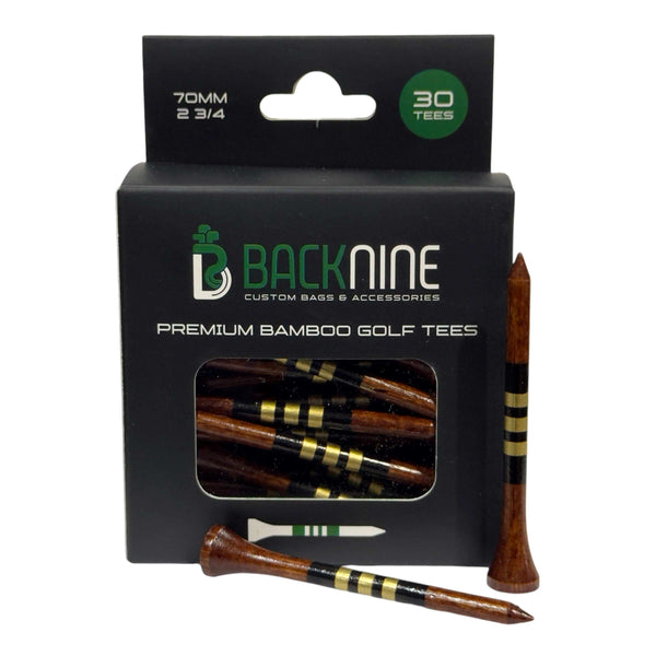 Sustainable Striped Bamboo Golf Tee - Texas Tea