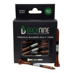 Sustainable Striped Bamboo Golf Tee - Silver Ghost