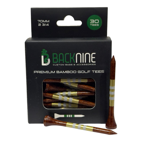 Sustainable Striped Bamboo Golf Tee - Casino