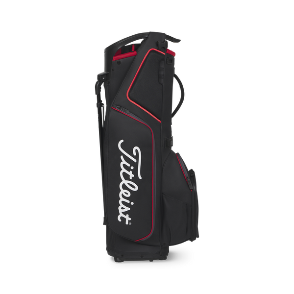 Titleist Hybrid 14 Golf Bag - Black / Black / Red
