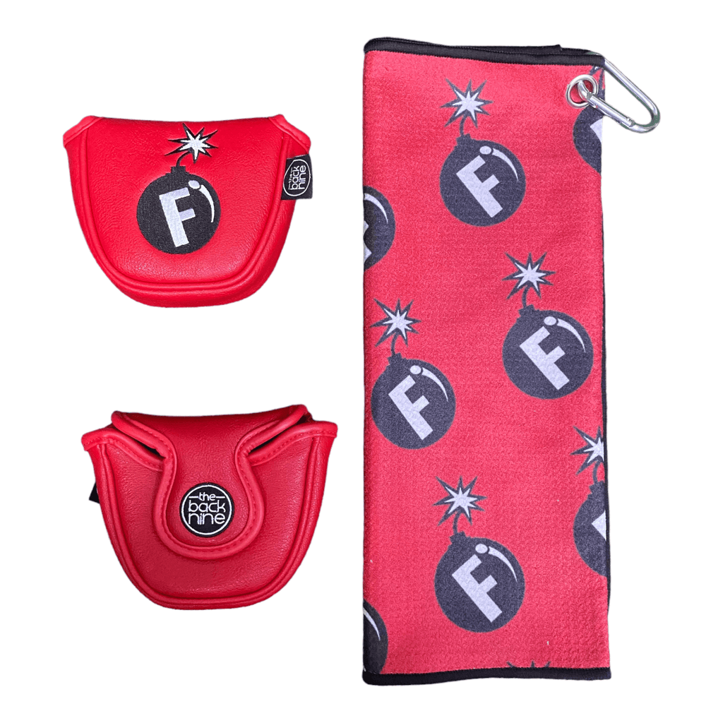 F-Bomb Mallet Cover & Cart Golf Towel - The Back Nine Online