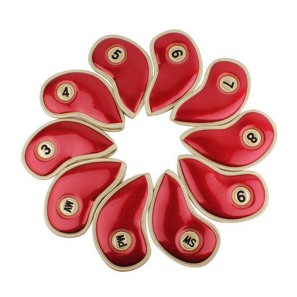 Premium Iron Cover Set - Red Carbon Fibre