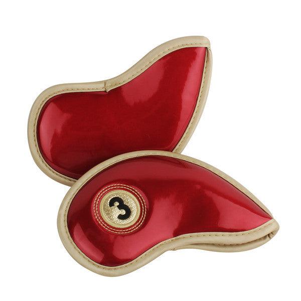 Premium Iron Cover Set - Red Carbon Fibre