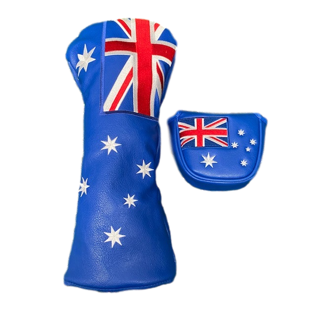 Australian Flag - Driver & Putter Cover Twin Pack - The Back Nine Online