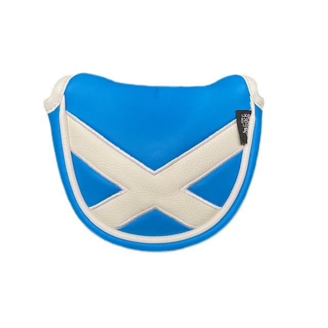 Scottish Flag Mallet Putter Cover The Back Nine Online - Custom HeadCovers & Custom Golf Bags