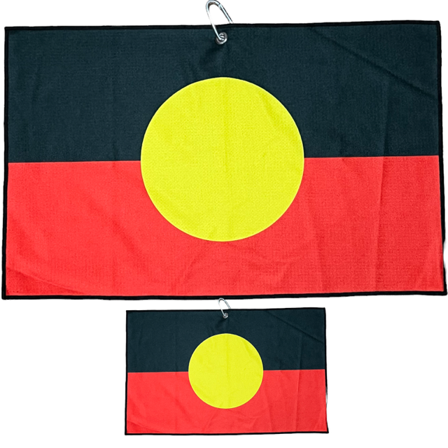 Aboriginal Flag Cart Towel - The Back Nine