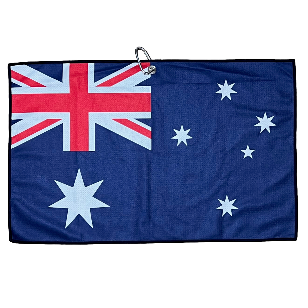 Australian Flag Mallet Cover & Cart Golf Towel - The Back Nine