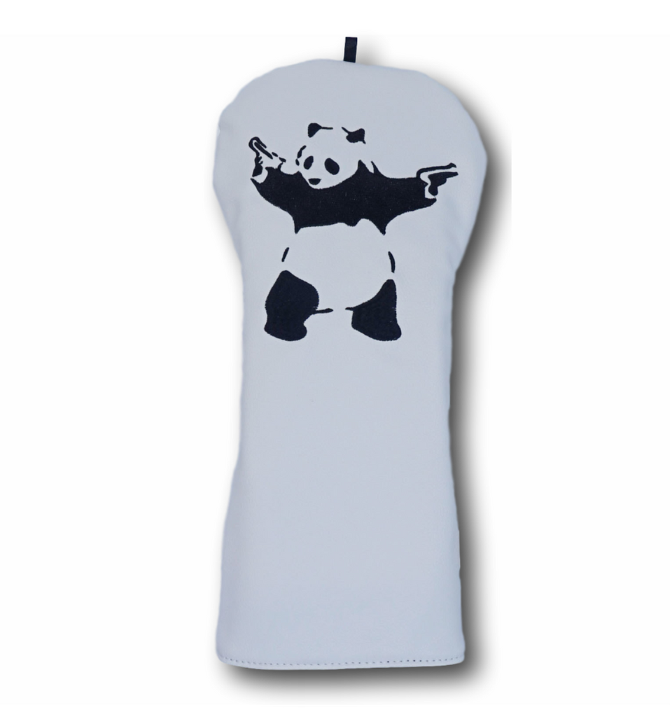 "Panda with Guns" Driver Cover The Back Nine Online - Custom HeadCovers & Custom Golf Bags