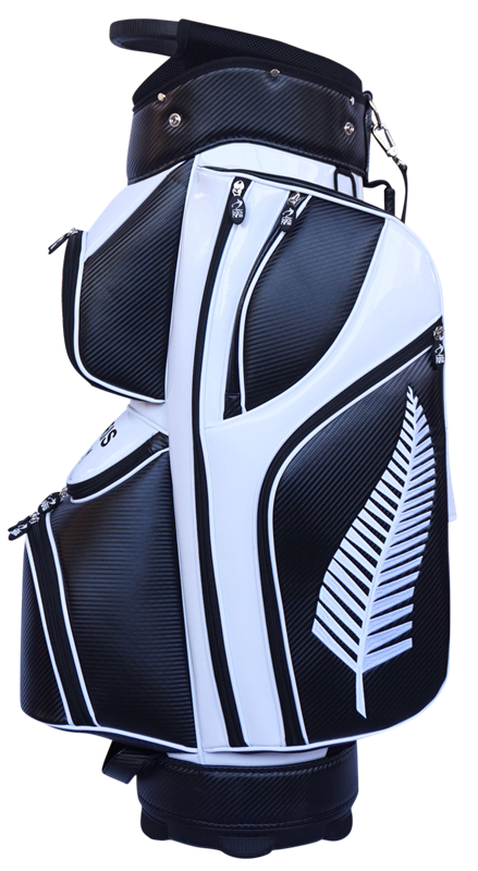 Kiwi Black Heritage Cart Bag The Back Nine Online - Custom HeadCovers & Custom Golf Bags