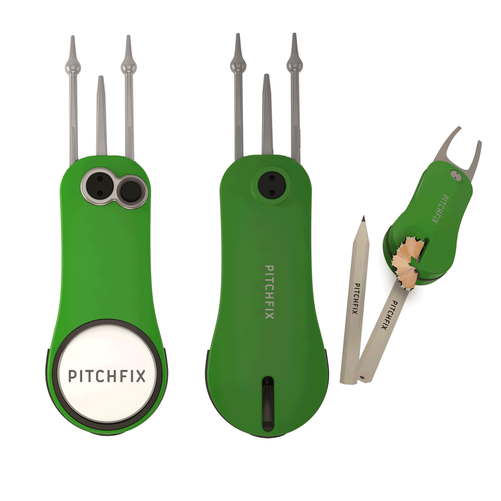 Pitchfix Fusion 2.5 Divot Tool - Green - The Back Nine