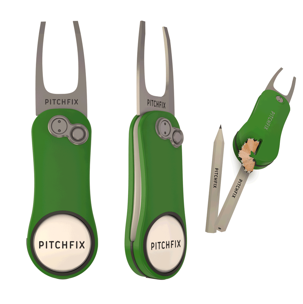 Pitchfix Hybrid 2.0 Divot Tool - Green - The Back Nine
