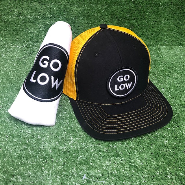 Go Low Putter Cover & Snapback Cap The Back Nine Online - Custom HeadCovers & Custom Golf Bags
