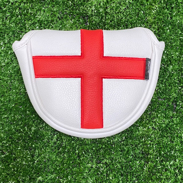 English Flag Mallet Putter Cover The Back Nine Online - Custom HeadCovers & Custom Golf Bags