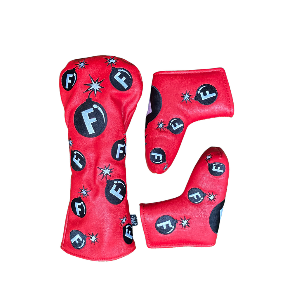 F Bomb Driver & Blade Putter Cover Twin Pack - The Back Nine