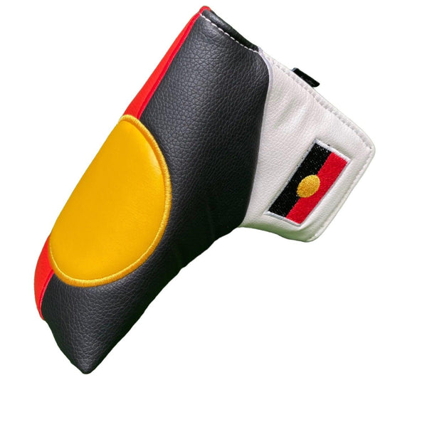Aboriginal Flag Blade Putter Cover - The Back Nine Online