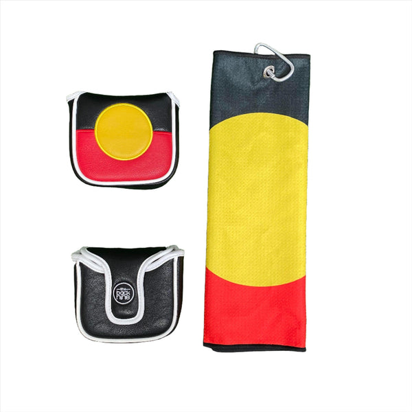 Aboriginal Mallet Cover & Cart Golf Towel - The Back Nine Online