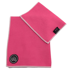 Caddy Tour Towel + Bonus Towel - Pink - The Back Nine Online