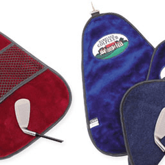 Clean Swing Golf Towel with Mesh Cleaning Pocket - The Back Nine Online