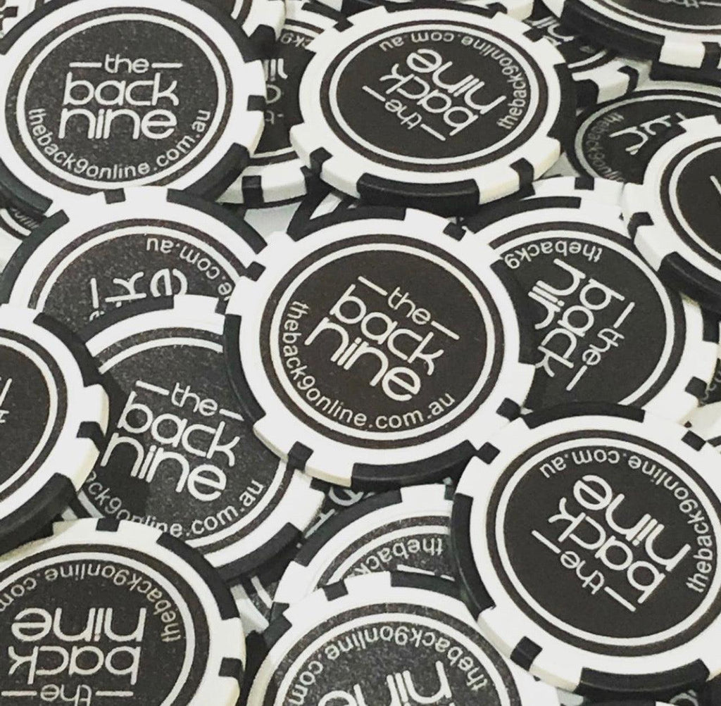 Custom Poker Chip Ball Markers - The Back Nine Online