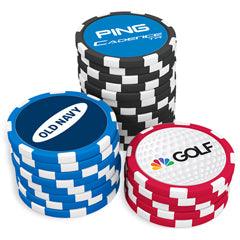 Custom Poker Chip Ball Markers - The Back Nine Online