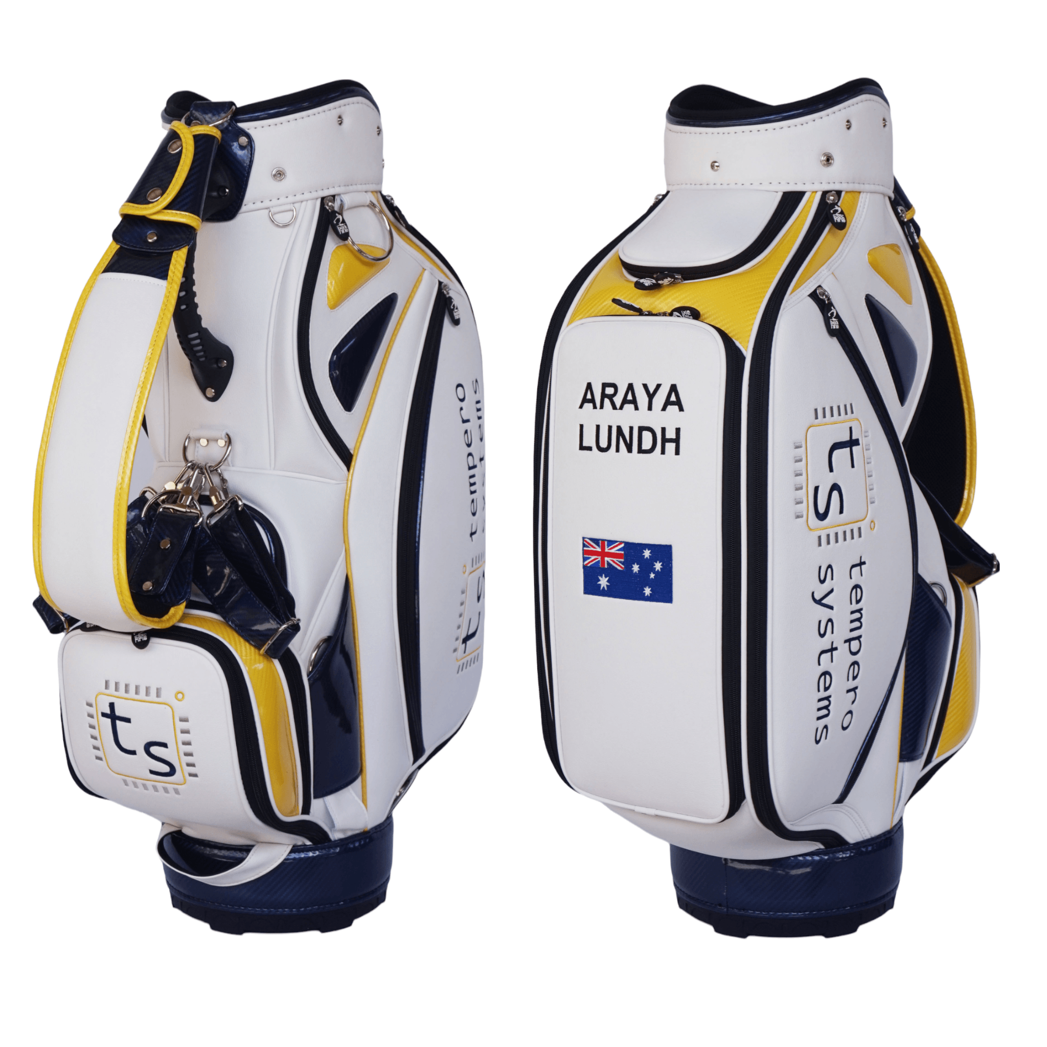 Main methods to get name on golf bag