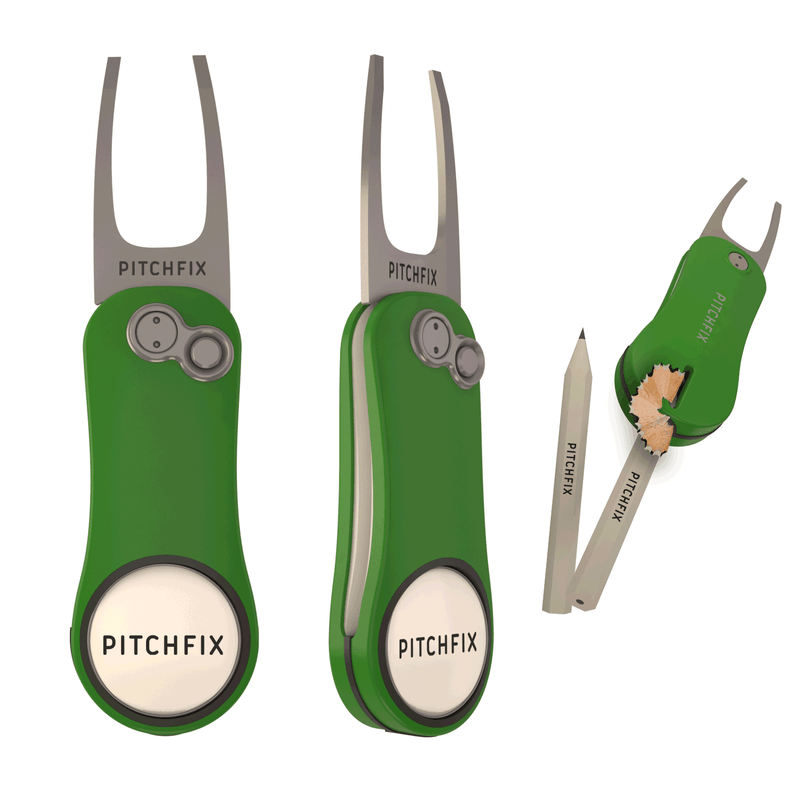 Pitchfix Hybrid 2.0 Divot Tool - Green - The Back Nine Online