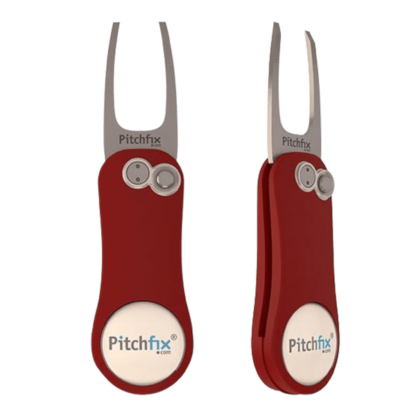 Pitchfix Original 2.0 Divot Tool - Red - The Back Nine Online