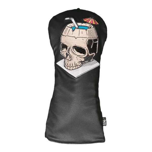 Skull Cocktail Driver Cover - Black - The Back Nine Online
