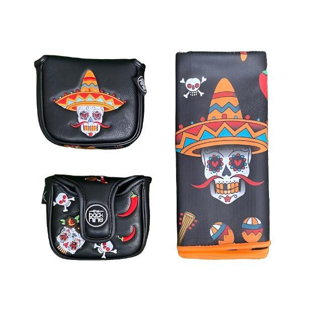 Sugar Skull "Chilli" Mallet Putter Cover & Towel Set - The Back Nine Online