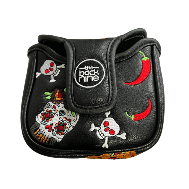 Sugar Skull "Chilli" Mallet Putter Cover & Towel Set - The Back Nine Online