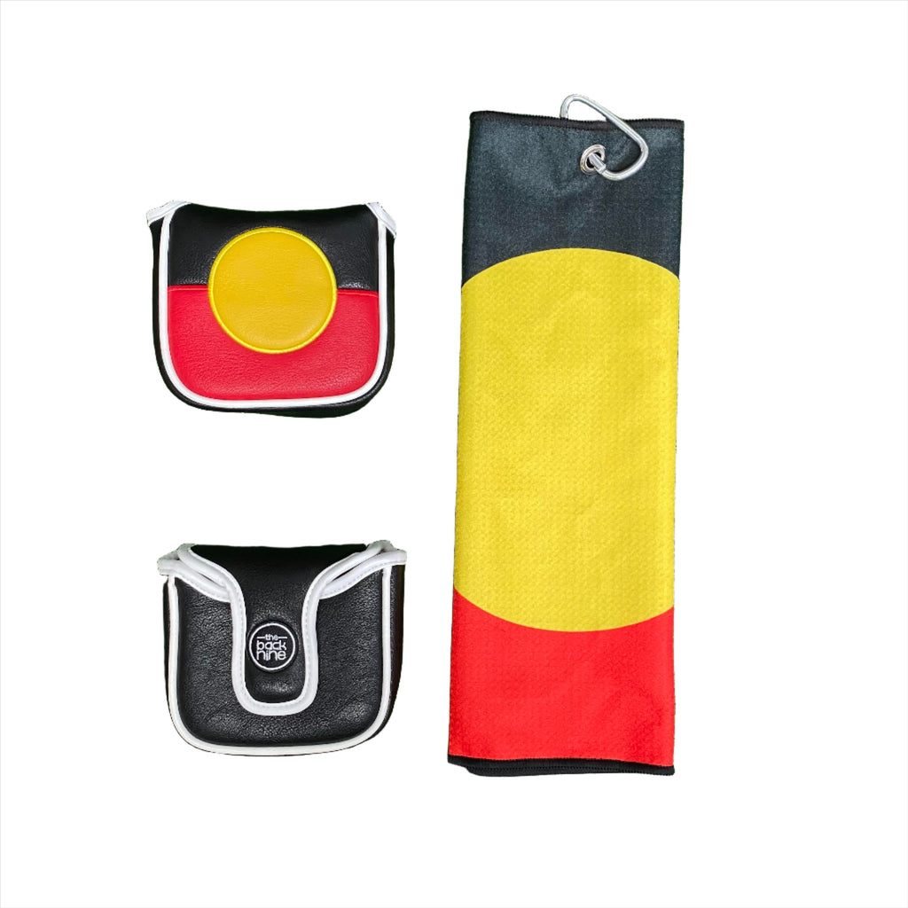 Aboriginal Mallet Cover & Cart Golf Towel - The Back Nine