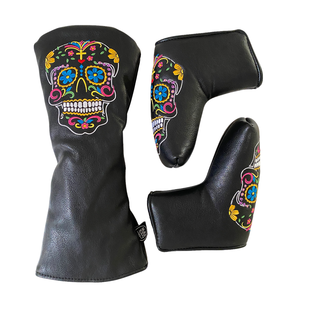 Sugar Skull Driver & Blade Putter Cover Twin Pack - The Back Nine